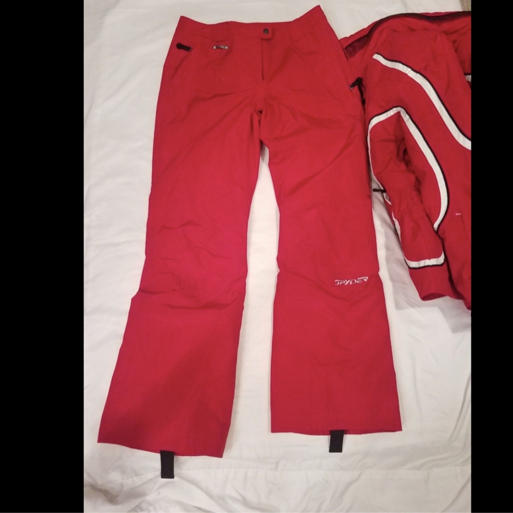 Womens Spyder Ski  Pants Red Thinsulate XTL 4